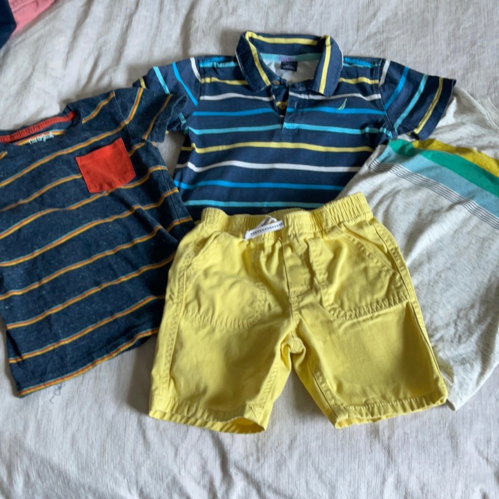 Nautica polo/short set + 2 bonus Cat&Jack tshirts